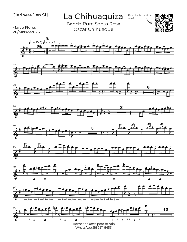 La imagen puede contener una previsualizacion de una partitura